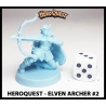 Elven Archer 2 28mm RPG Miniature RISE OF THE DREAD MOON HEROQUEST