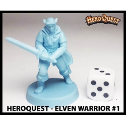 Elven Warrior 1 28mm RPG Miniature RISE OF THE DREAD MOON HEROQUEST