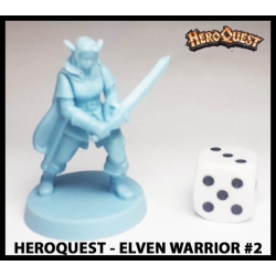 Elven Warrior 2 28mm RPG Miniature RISE OF THE DREAD MOON HEROQUEST