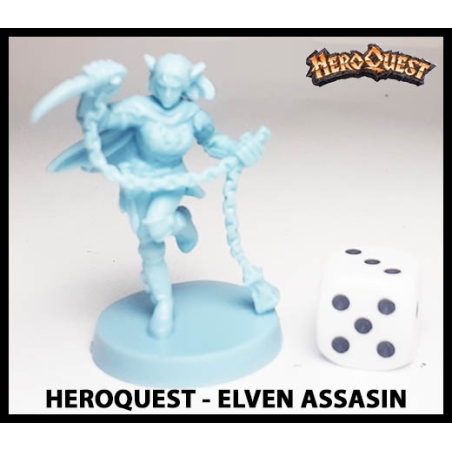 Elven Assassin 28mm RPG Miniature RISE OF THE DREAD MOON HEROQUEST