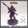 Mercenary Glaive (Elf) w/card 28mm RPG Miniature RISE OF THE DREAD MOON HEROQUEST