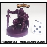 Mercenary Scout w/card 28mm RPG Miniature RISE OF THE DREAD MOON HEROQUEST