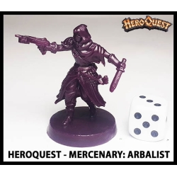 Mercenary Arbalist w/card 28mm RPG Miniature RISE OF THE DREAD MOON HEROQUEST