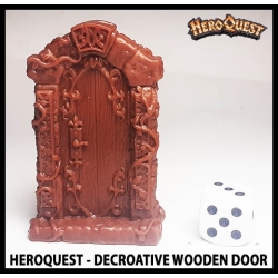 Decorative Wooden Door 28mm RPG miniature Terrain RISE OF THE DREAD MOON HEROQUEST