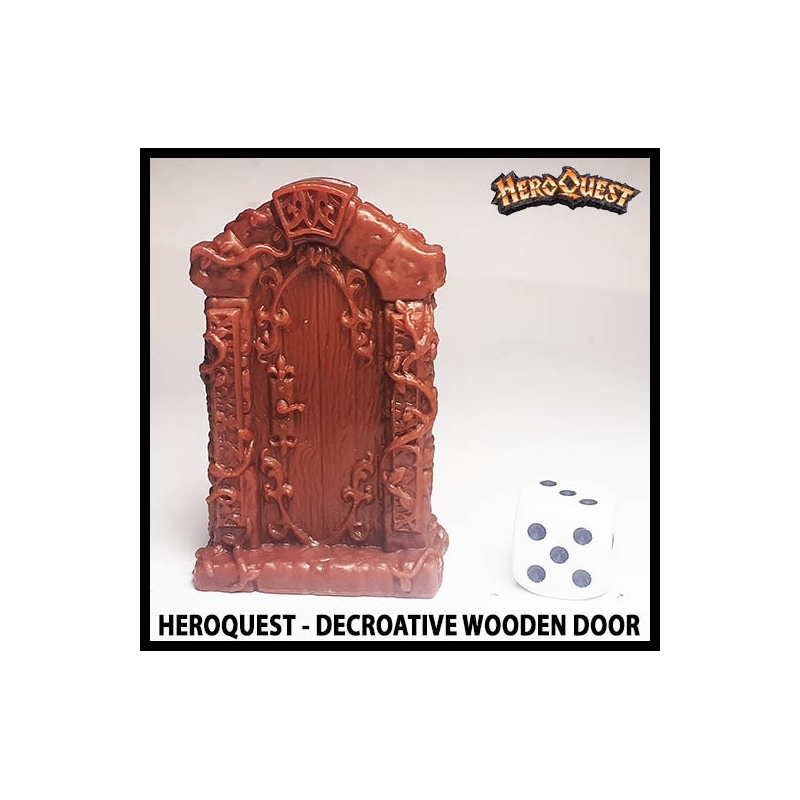 Decorative Wooden Door 28mm RPG miniature Terrain RISE OF THE DREAD MOON HEROQUEST