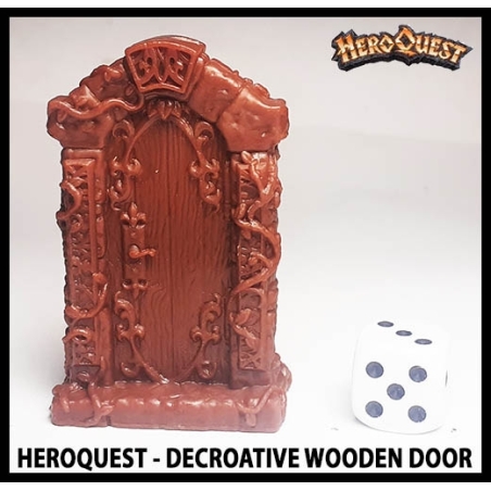 Decorative Wooden Door 28mm RPG miniature Terrain RISE OF THE DREAD MOON HEROQUEST