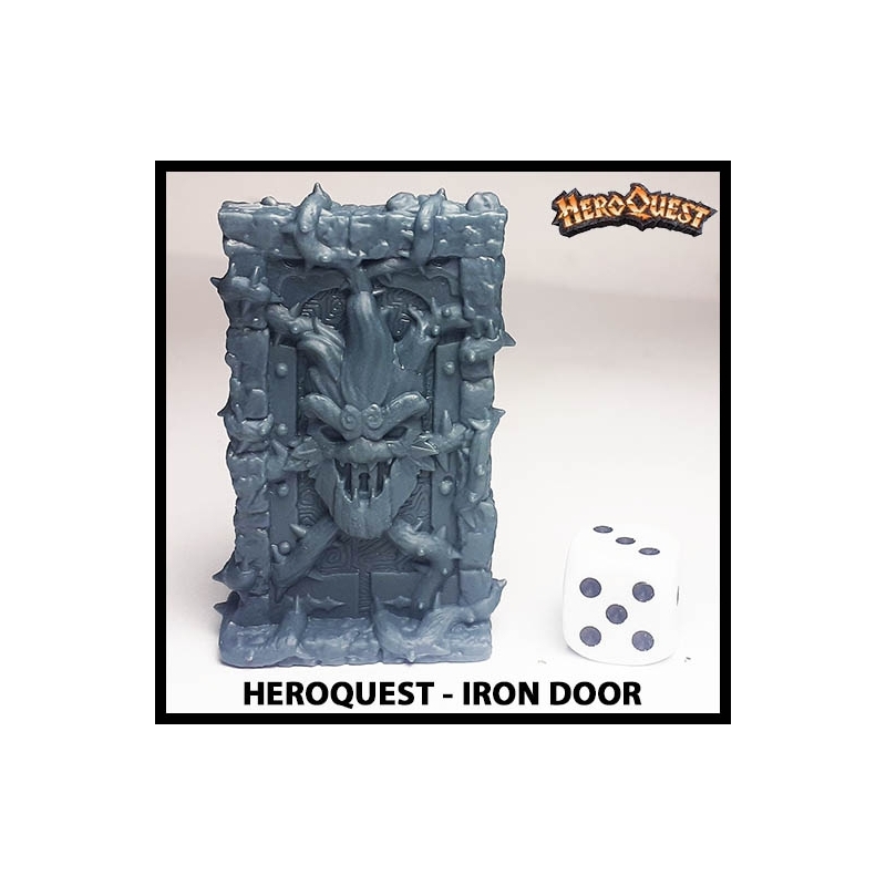 Iron Door 28mm RPG miniature Terrain RISE OF THE DREAD MOON HEROQUEST