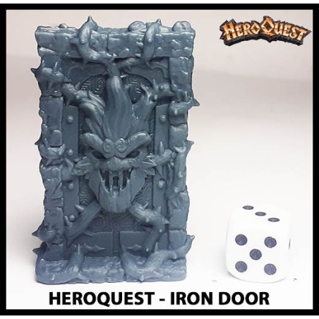 Iron Door 28mm RPG miniature Terrain RISE OF THE DREAD MOON HEROQUEST