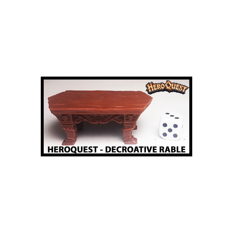 Decorative Wooden Table 28mm RPG miniature Terrain RISE OF THE DREAD MOON HEROQUEST