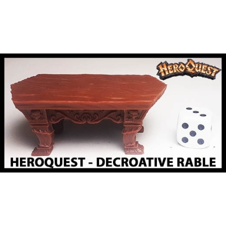 Decorative Wooden Table 28mm RPG miniature Terrain RISE OF THE DREAD MOON HEROQUEST