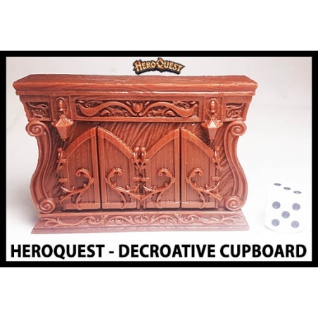 Decorative Cupboard 28mm RPG miniature Terrain RISE OF THE DREAD MOON HEROQUEST
