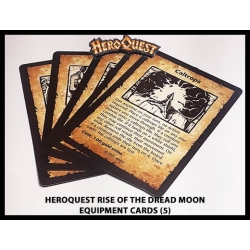 Equipment Cards (5) RISE OF THE DREAD MOON HEROQUEST