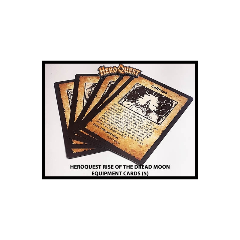 Equipment Cards (5) RISE OF THE DREAD MOON HEROQUEST