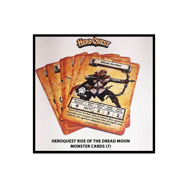 Monster - Enemy Cards (7) RISE OF THE DREAD MOON HEROQUEST