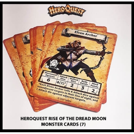 Monster - Enemy Cards (7) RISE OF THE DREAD MOON HEROQUEST