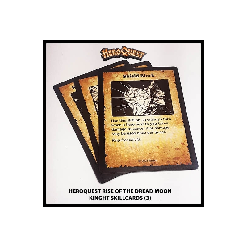 Knight Skill Cards (3) RISE OF THE DREAD MOON HEROQUEST