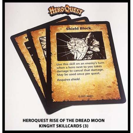 Knight Skill Cards (3) RISE OF THE DREAD MOON HEROQUEST