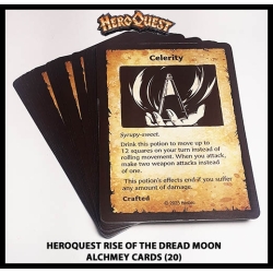 Alchemy Cards (20) RISE OF THE DREAD MOON HEROQUEST