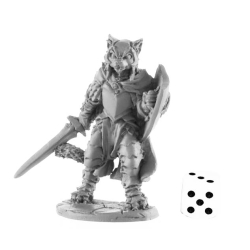 Catfolk Fighter REAPER BONES