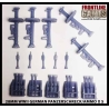 Panzerschreck w/Ammo Rack Pack & Rockets (5) 28mm WWII FRONTLINE GAMES