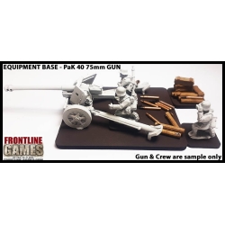Equipment Bases - PaK 40 75mm Gun (Bases/Accessories) 28mm WWII FRONTLINE GAMES