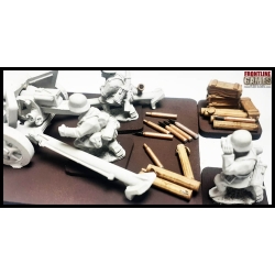 Equipment Bases - PaK 40 75mm Gun (Bases/Accessories) 28mm WWII FRONTLINE GAMES