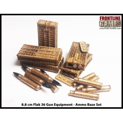 Equipment Bases - FlaK 36 88mm Gun (Bases/Accessories) 28mm WWII FRONTLINE GAMES