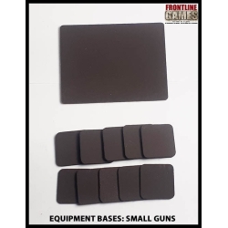 Equipment Bases - Small Gun Bases (for Artillery/AT gun and crew) 28mm WWII FRONTLINE GAMES
