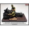 Equipment Bases - Small Gun Bases (for Artillery/AT gun and crew) 28mm WWII FRONTLINE GAMES