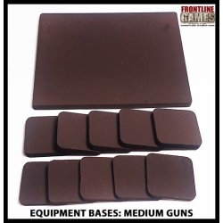 Equipment Bases - Medium Gun Bases (for gun and crew) 28mm WWII FRONTLINE GAMES