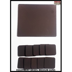 Equipment Bases - Medium Gun Bases (for gun and crew) 28mm WWII FRONTLINE GAMES