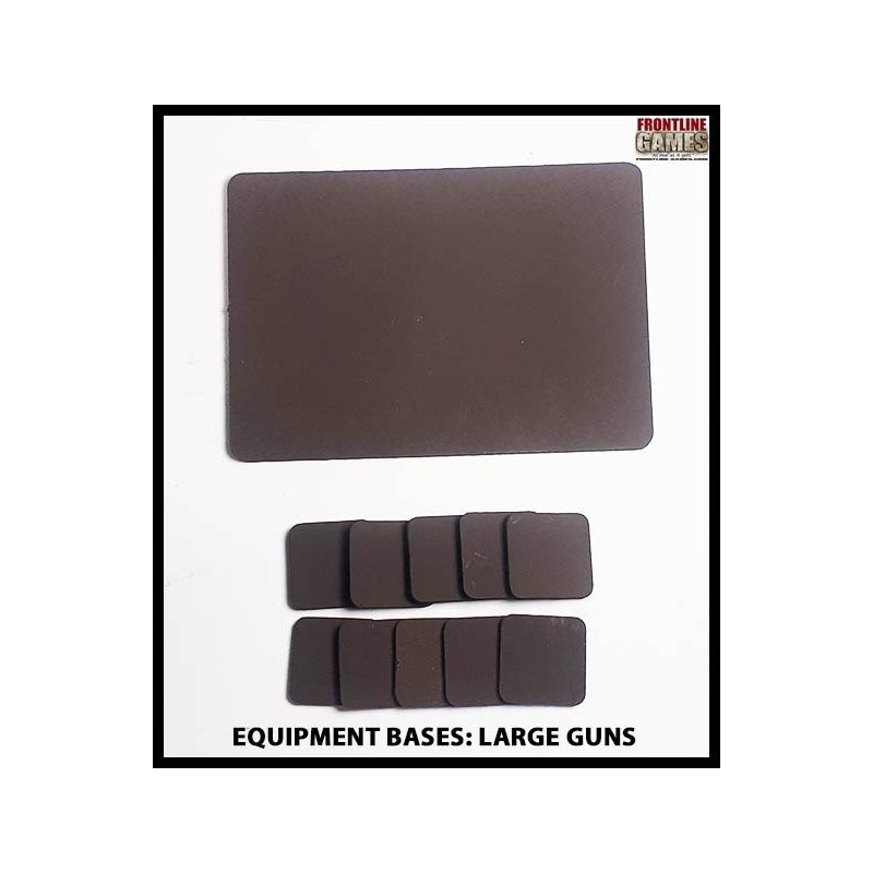 Equipment Bases - Large Gun Bases (for gun and crew) 28mm WWII FRONTLINE GAMES