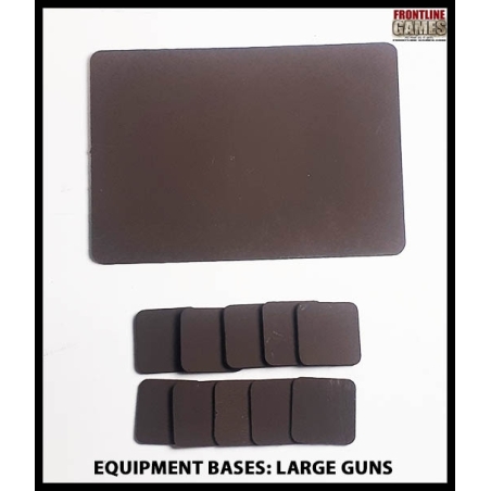 Equipment Bases - Large Gun Bases (for gun and crew) 28mm WWII FRONTLINE GAMES