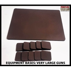 Equipment Bases - Very Large Gun Bases (for gun and crew) 28mm WWII FRONTLINE GAMES