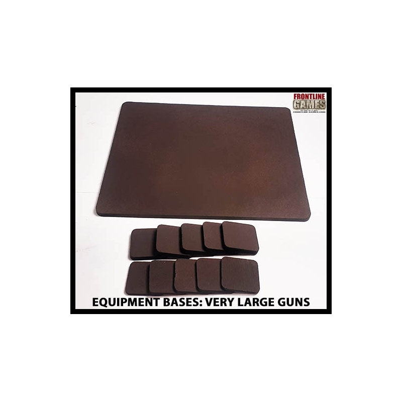 Equipment Bases - Very Large Gun Bases (for gun and crew) 28mm WWII FRONTLINE GAMES