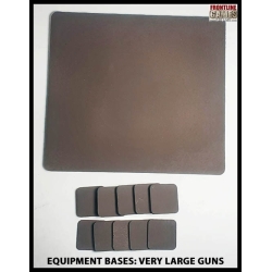Equipment Bases - Very Large Gun Bases (for gun and crew) 28mm WWII FRONTLINE GAMES