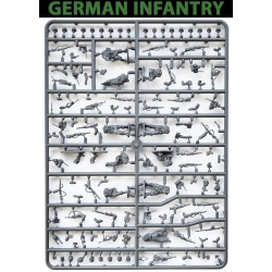 German Infantry Sprue (9) 28mm WWII VICTRIX