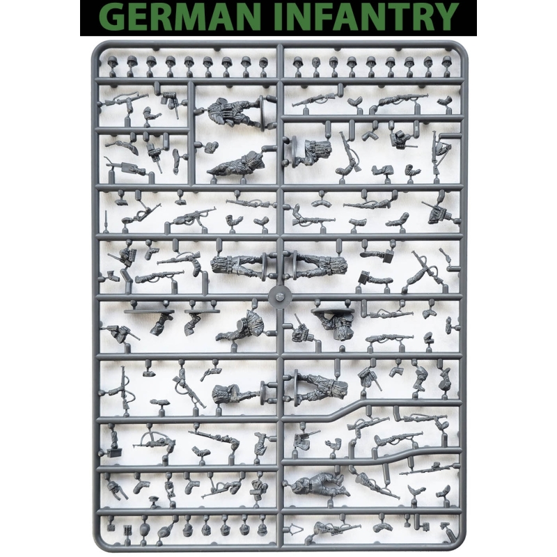 German Infantry Sprue (9) 28mm WWII VICTRIX