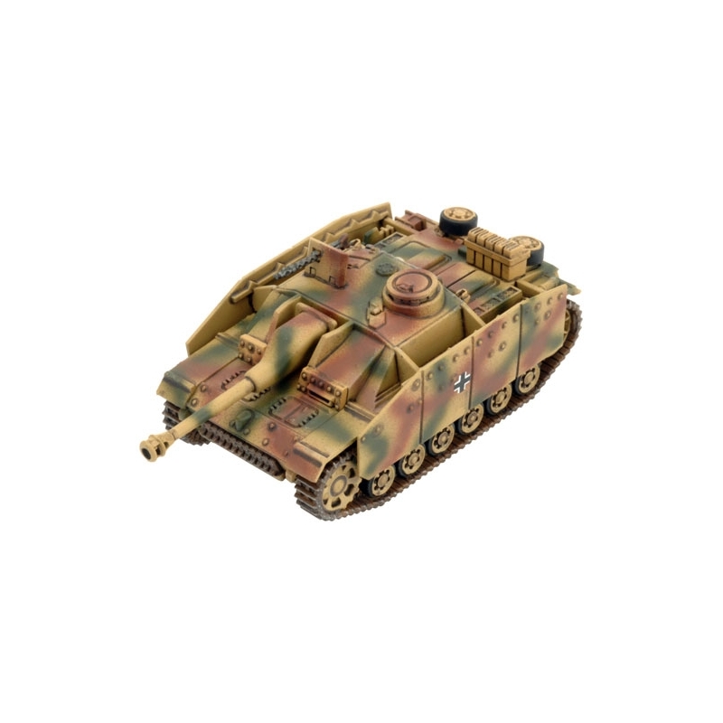 GERMAN StuG III G  w/Shurtzen Tank Destroyer Sprue 15mm WWII BATTLEFRONT FLAMES OF WAR