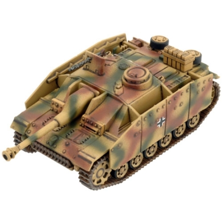 GERMAN StuG III G  w/Shurtzen Tank Destroyer Sprue 15mm WWII BATTLEFRONT FLAMES OF WAR