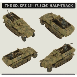GERMAN 251 (Various types) Sprue 15mm WWII BATTLEFRONT FLAMES OF WAR