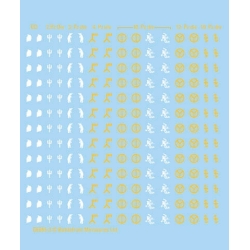GERMAN DIVISION MARKINGS Decals sheet 15mm WWII BATTLEFRONT FLAMES OF WAR