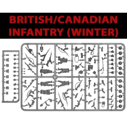 British & Canadian Army infantry (Winter) Sprue 28mm WWII WARLORD GAMES