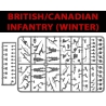 British & Canadian Army infantry (Winter) Sprue 28mm WWII WARLORD GAMES