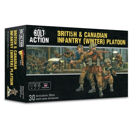 British & Canadian Army infantry (Winter) Boxed set 28mm WWII WARLORD GAMES