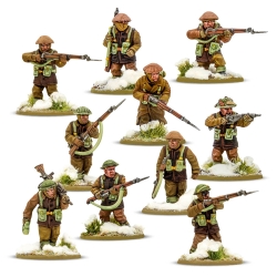 British & Canadian Army infantry (Winter) Boxed set 28mm WWII WARLORD GAMES