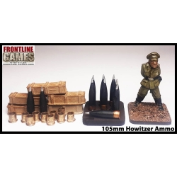 105mm Howitzer Ammo set 28mm WWII FRONTLINE GAMES