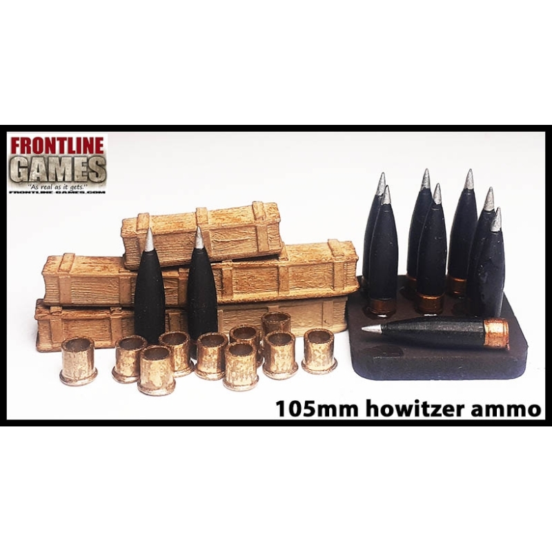 105mm Howitzer Ammo set 28mm WWII FRONTLINE GAMES