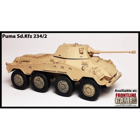German SdKfz 234/2 "Puma" Armored Car 28mm WWII 1/56th