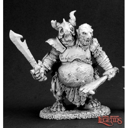 Lardgulp, Two Headed Troll DARK HEAVEN LEGENDS REAPER MINIATURES